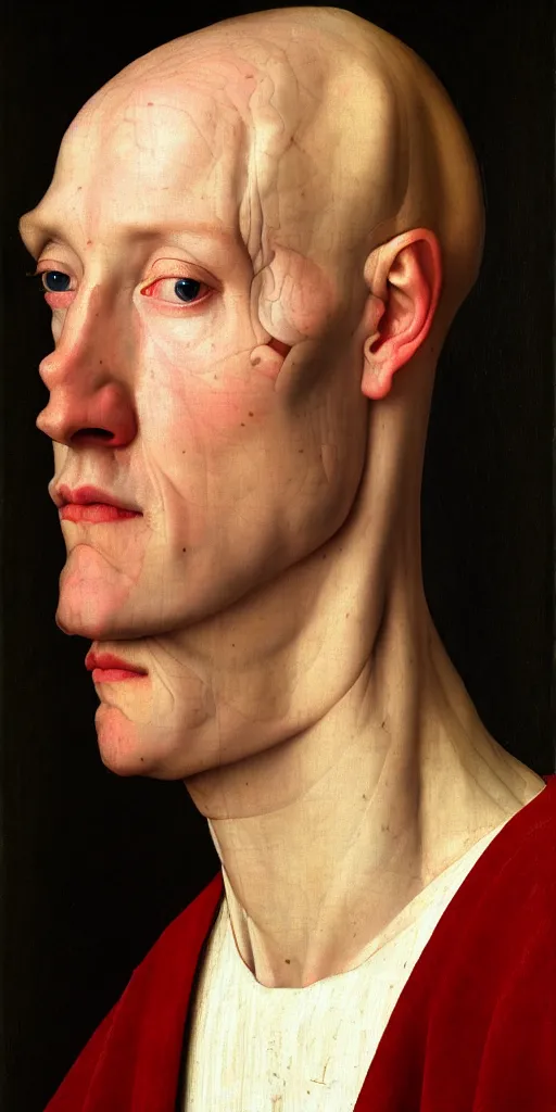 Prompt: a portrait a very ordinary person, facing front, by Rogier van der Weyden, head and shoulders, oil painting, anatomically correct, beautiful perfect face, sharp focus, Highly Detailed, Cinematic Lighting, 8k, HD - W 768