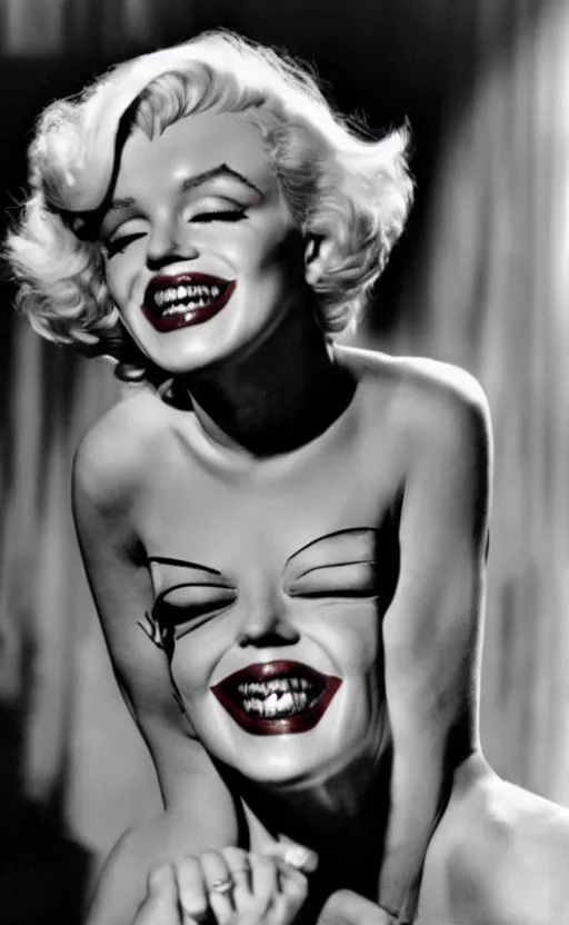 Prompt: Marilyn Monroe as the Joker
