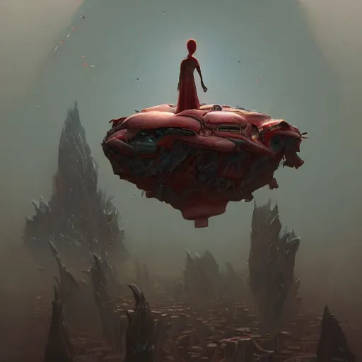 detailed vibrant concept art of an ominous floating | Stable Diffusion ...