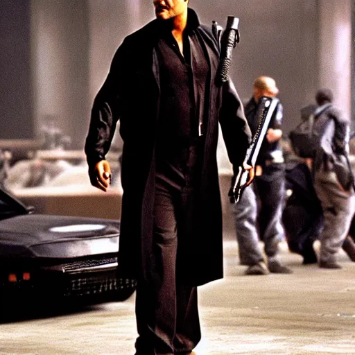 Image similar to Lawrence fishburne as neo in the matrix