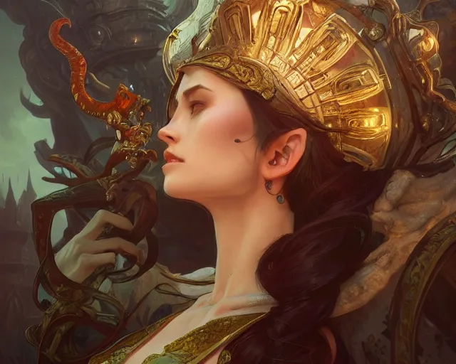 Image similar to photography of rudolf freund, deep focus, d & d, fantasy, intricate, elegant, highly detailed, digital painting, artstation, concept art, matte, sharp focus, illustration, hearthstone, art by artgerm and greg rutkowski and alphonse mucha