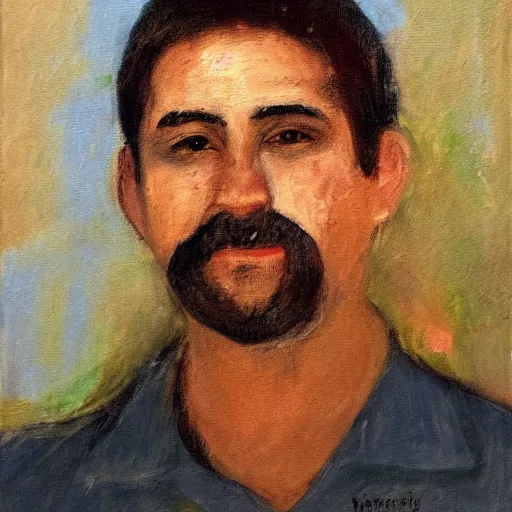 Image similar to impressionist portrait of Fernando garcia-mon