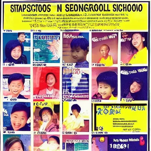 Image similar to 1 9 9 0 s singaporean public education poster for secondary schools