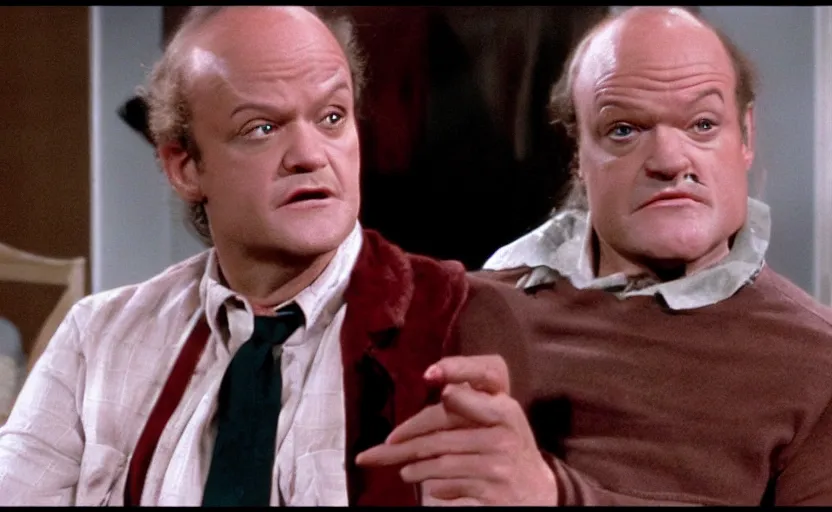 Prompt: Frasier as Freddy Kreuger VFX film