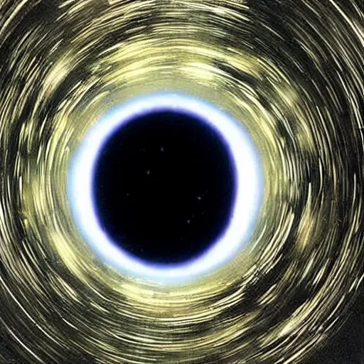 Prompt: Very very very very very highly detailed James Webb photo of Black Hole from inside