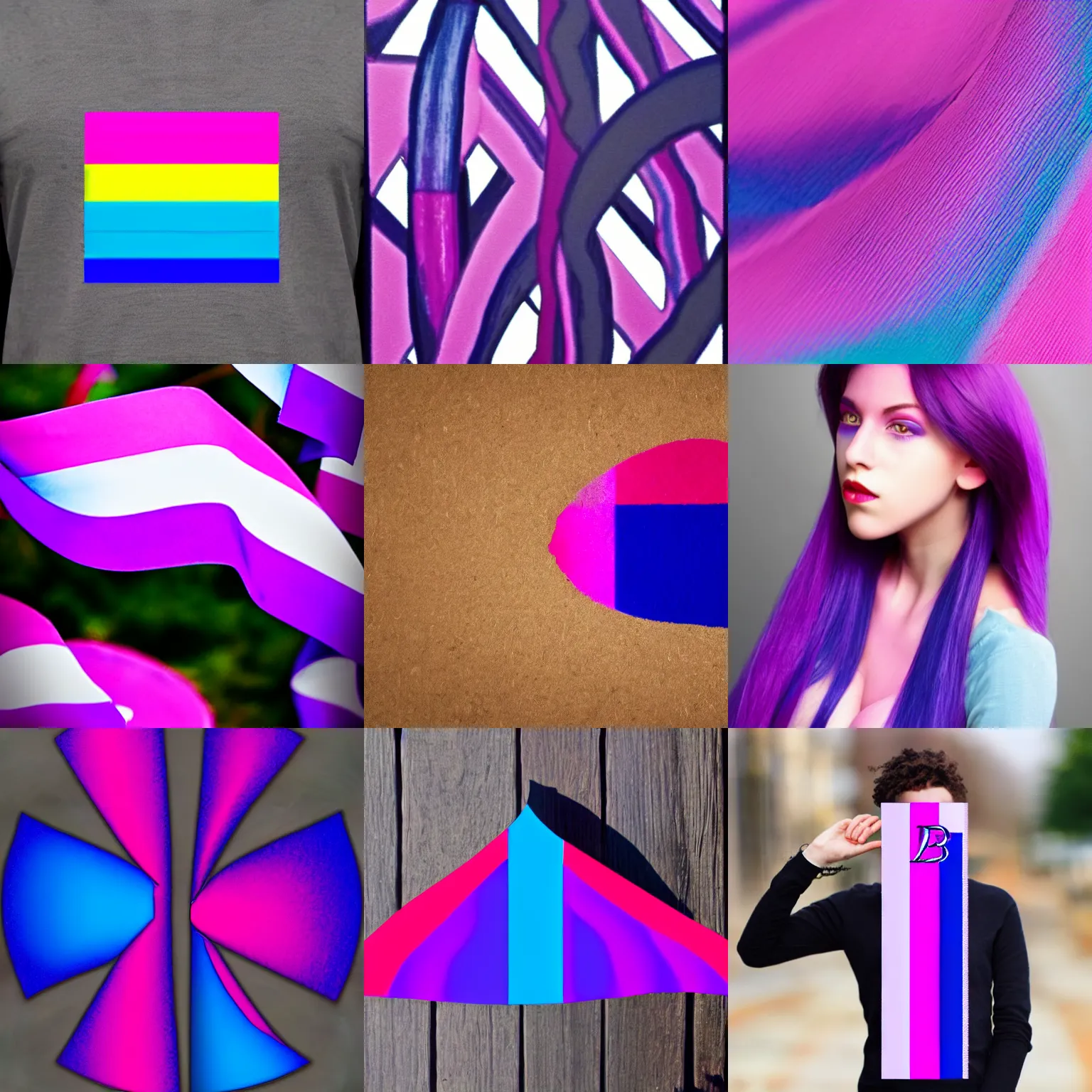 Prompt: Beatiful bisexual flag