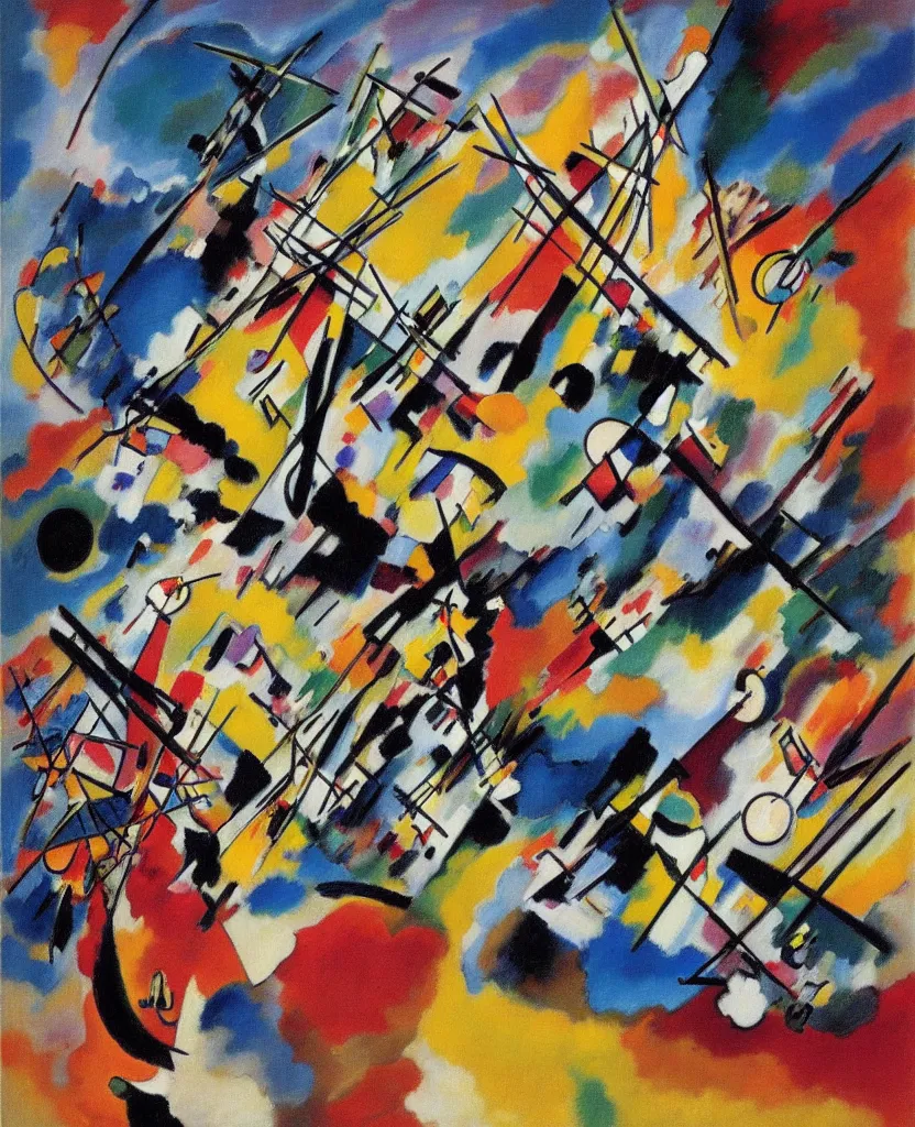 Image similar to painting by vasily kandinsky