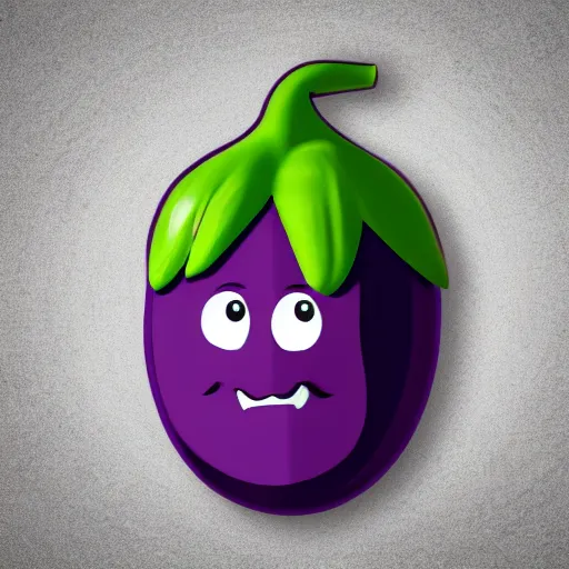 Image similar to thanos as an eggplant with eggplant features with the face of thanos, realistic, hyperrealistic, ultra realistic, real, real world, highly detailed, very detailed, extremely detailed, intricate details, 8 k resolution, hd quality