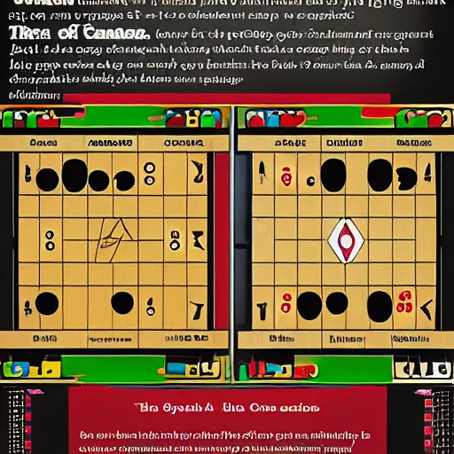 Prompt: evil genius infographic on how to defeat your Parcheesi opponent