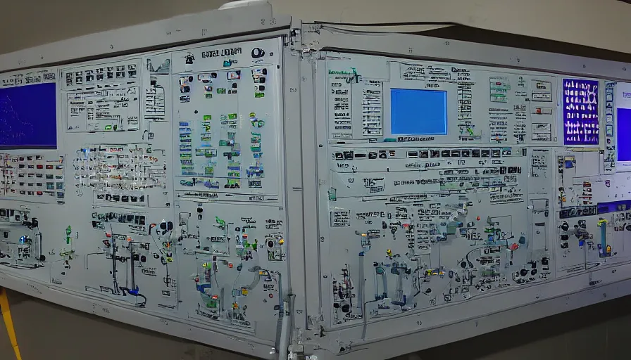 Image similar to nuclear power plant control panel