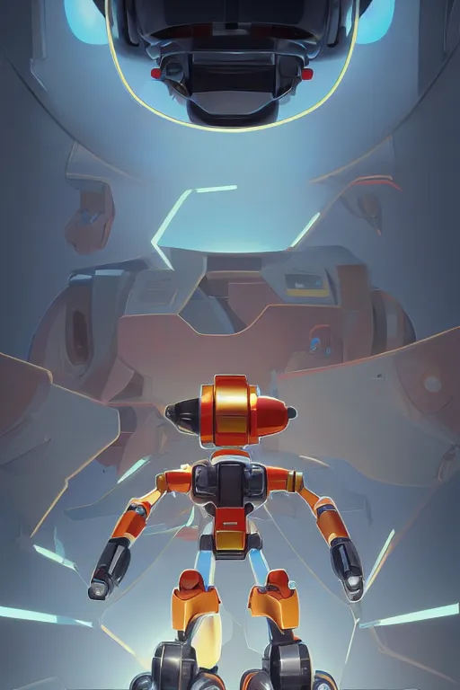 Image similar to metabots medabots medarotto medarot robot minimalist comics, behance hd by jesper ejsing, by rhads, makoto shinkai and lois van baarle, ilya kuvshinov, rossdraws global illumination ray tracing hdr radiating a glowing aura