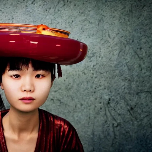 Prompt: photo of chinese girl by Martin Schoeller , colors, sharpen, 4k, 85mm, award winning, realistic, professional light, detailed