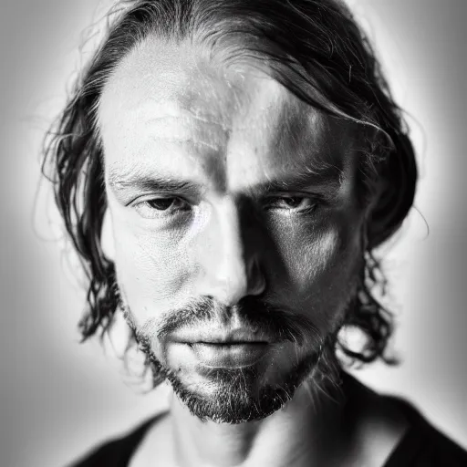 Image similar to closeup portrait of andrey karr, art photography, sigma 5 0 mm, f 1. 8, insane details, hyper realistic, 8 k, volumetric lighting, very detailed face, 4 k, award winning