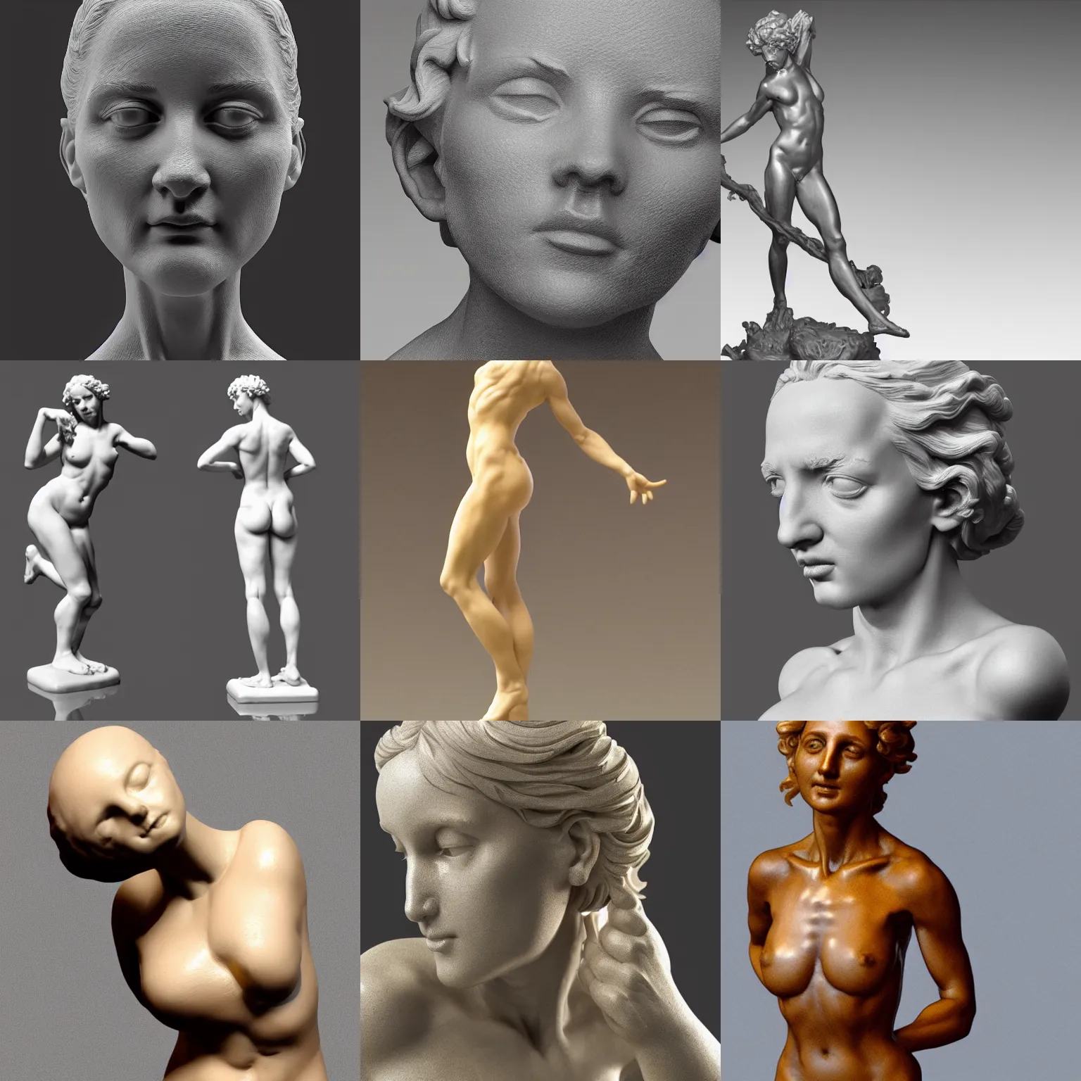 Prompt: 3D resin miniature sculpture by Bernini and Michelangelo, woman, prefect body, standing, full body, realistic, 8K, Introduction factory photo, Product Introduction Photo, Hyperrealism. Subsurface scattering, raytracing, Octane Render, Zbrush, simple background