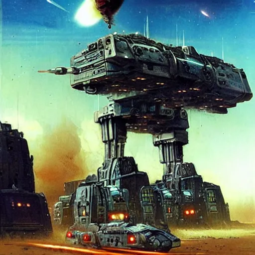 Image similar to marvel war machine, chris foss, john harris, beeple, wayne barlowe