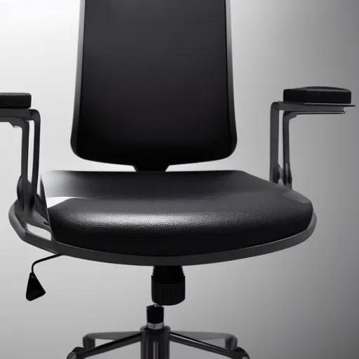 Prompt: Photograph of an office chair made from BMW parts, futuristic design, 8K HD, product shot