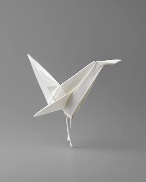 Image similar to an origami swan by akira yoshizawa, realistic, very detailed, complex, intricate, studio lighting, low polygon, illustration, bokeh, sigma 5 0 mm f 1. 4
