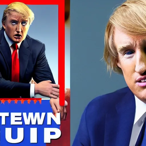 Image similar to owen wilson as Donald Trump