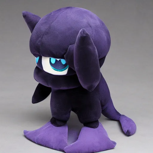 Prompt: a cute fumo plush of a mysterious void monster