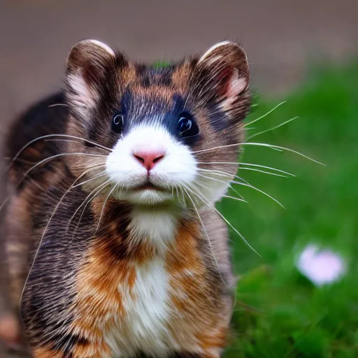 Image similar to singular animal that is cat cross rabbit cross ferret