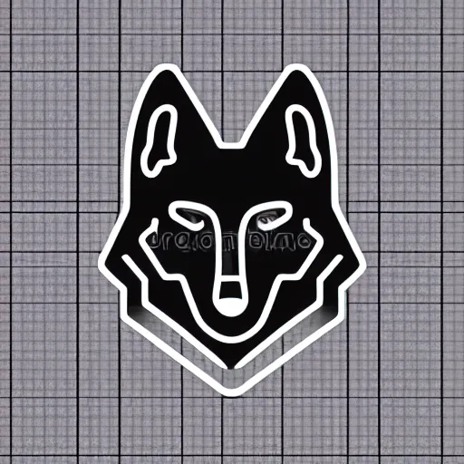 Image similar to neon wolf logo , minimalist , vector illustration