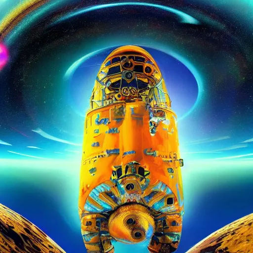 Image similar to space exploration by salvador dali, psychedelic art, 8 k resolution, award winning, cg society