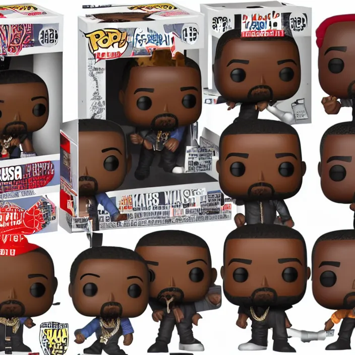 Image similar to Kanye West, A Funko Pop Figurune of Kanye West, figurine, detailed product photo