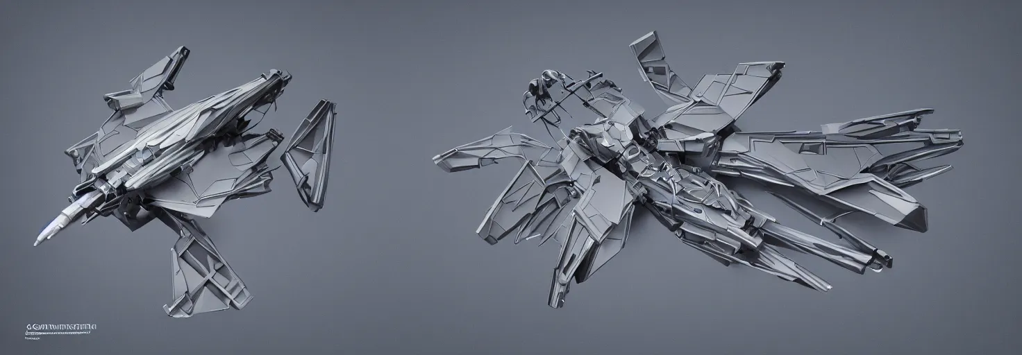 Prompt: symmetry!! a mechanized moth with it's wings spread, gunmetal grey, top down view!! mecha, jet fighter, space shuttle, robotic, highly detailed, artstation, super realistic, unreal engine