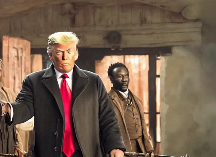 Prompt: donald trump in django unchained