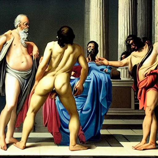 Prompt: Socrates twerking