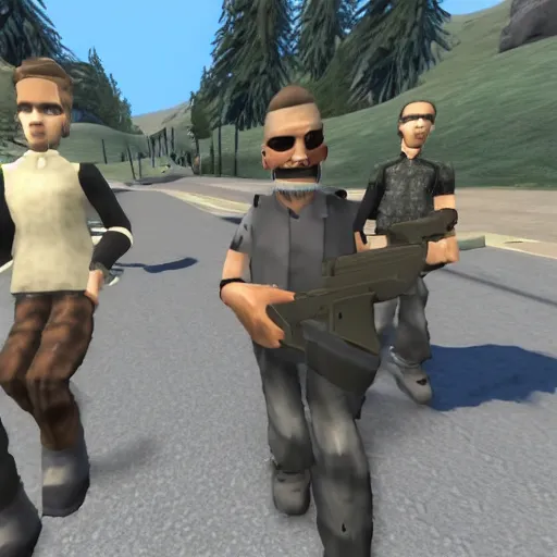 Prompt: a still from a gmod video