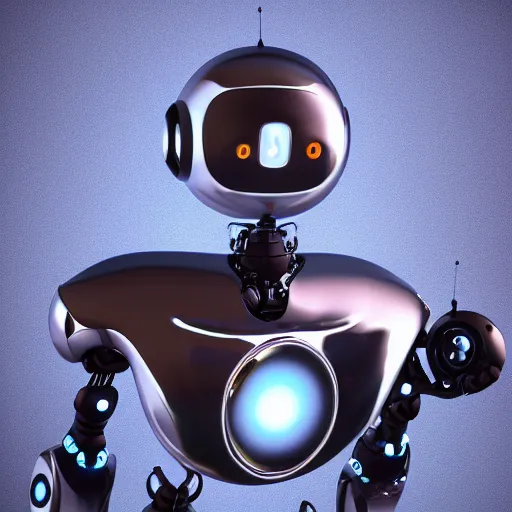 Image similar to a dancing robot. vray. artstatiom