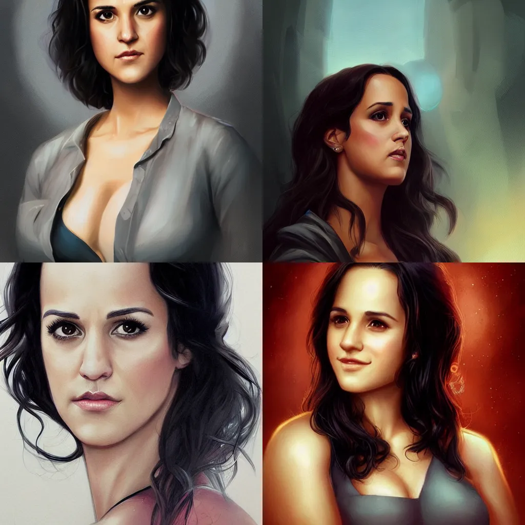 Prompt: Melissa Fumero by charlie bowater