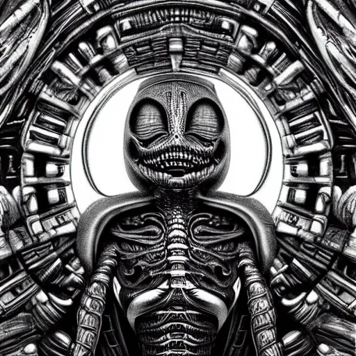 Image similar to a beautiful intricate detailed alien, cinematic, wide shot, by h. r. giger