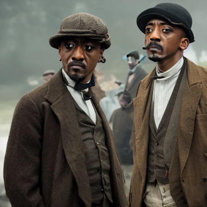 Image similar to Ana de Armas played by Giancarlo esposito in peaky blinders, 4k,