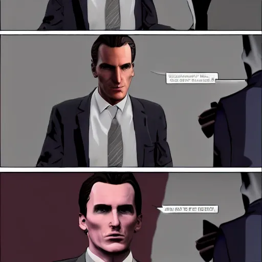 Image similar to patrick bateman american psycho christian bale in gtav