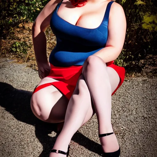 Image similar to curvy pin - up girl hilda