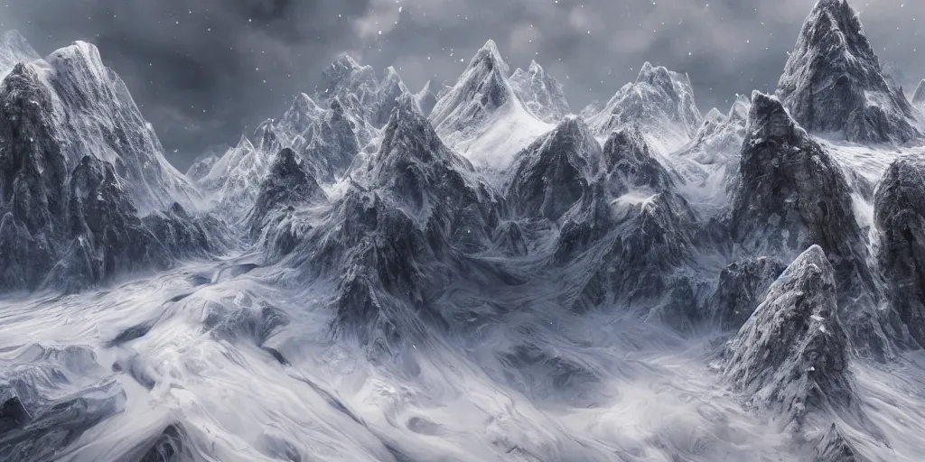 Prompt: a hyper realistic professional photographic view picture of a snow mountain, photographic filter unreal engine 5 realistic hyperdetailed 8k ultradetail cinematic concept art volumetric lighting, fantasy artwork, very beautiful scenery, very realistic painting effect, hd, hdr, cinematic 4k wallpaper, 8k, ultra detailed, high resolution, artstation trending on artstation in the style of Albert Dros glowing rich colors powerful imagery nasa footage drone footage drone photography