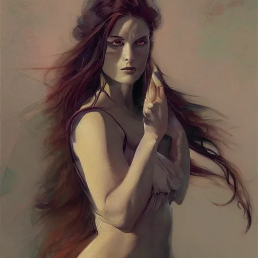 Prompt: a painting in the style of charlie bowater and in the style of donato giancola and in the style of robert mcginnis. smooth, sharp focus, fantasy, semi - realism.