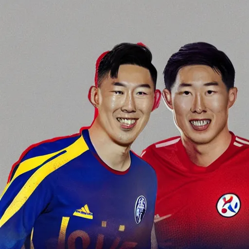 Prompt: Son Heung Min wearing Kansas City Sporting jersey portrait hd