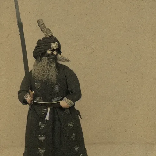 Prompt: persian samurai, 1 9 th century