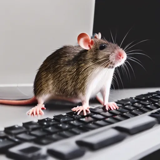Image similar to rat on computer keyboard