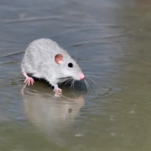 Image similar to elusive white drain rat