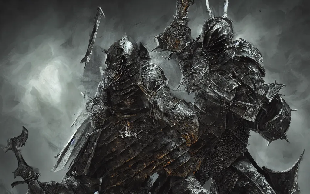 Image similar to dark souls undead knight by mike franchina, dynamic composition, dramatic lighting, ultra detailed