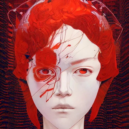 Image similar to prompt : doomer portrait soft light painted by james jean and katsuhiro otomo and erik jones, inspired by akira anime, smooth face feature, intricate oil painting, high detail illustration, sharp high detail, manga and anime 1 9 9 9