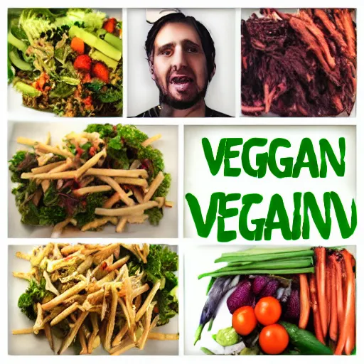 Image similar to a stereotypical vegan