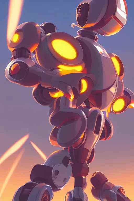 Image similar to metabots medabots medarotto medarot robot minimalist comics, behance hd by jesper ejsing, by rhads, makoto shinkai and lois van baarle, ilya kuvshinov, rossdraws global illumination ray tracing hdr radiating a glowing aura