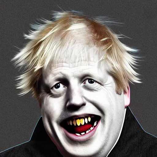 Prompt: Boris Johnson is a Joker, hyperrealistic, digital