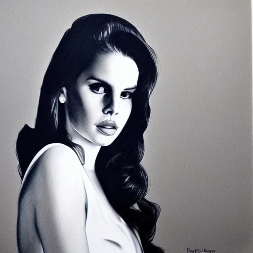 Prompt: Lana del rey portrait, photorealistic, studio