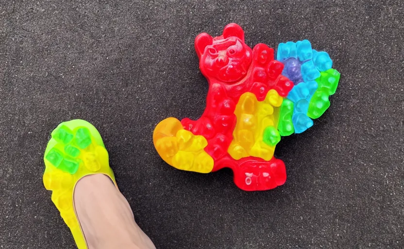 Image similar to gummybear shoe